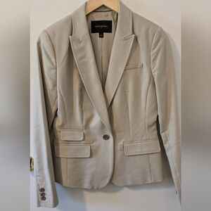 Banana Republic Women’s Cotton Blend Blazer, Khaki - Size 4